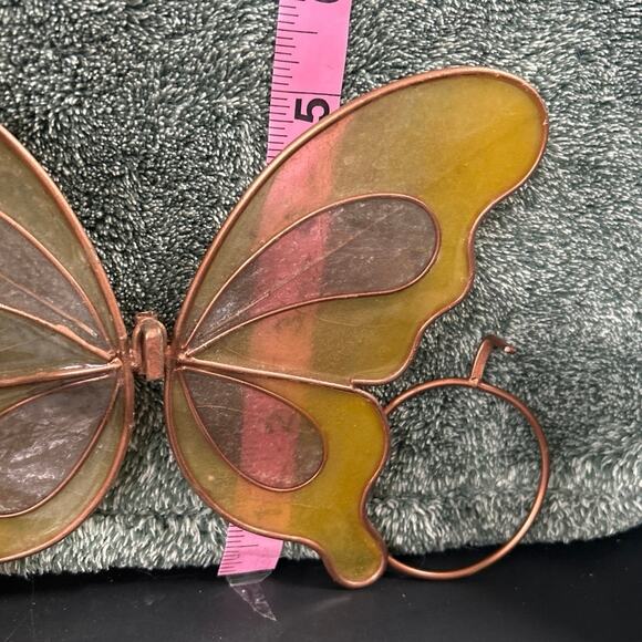 Vintage Fairy Mounted Cast Resin w Wings Tea Light Holder Hand Painted - Picture 12 of 14